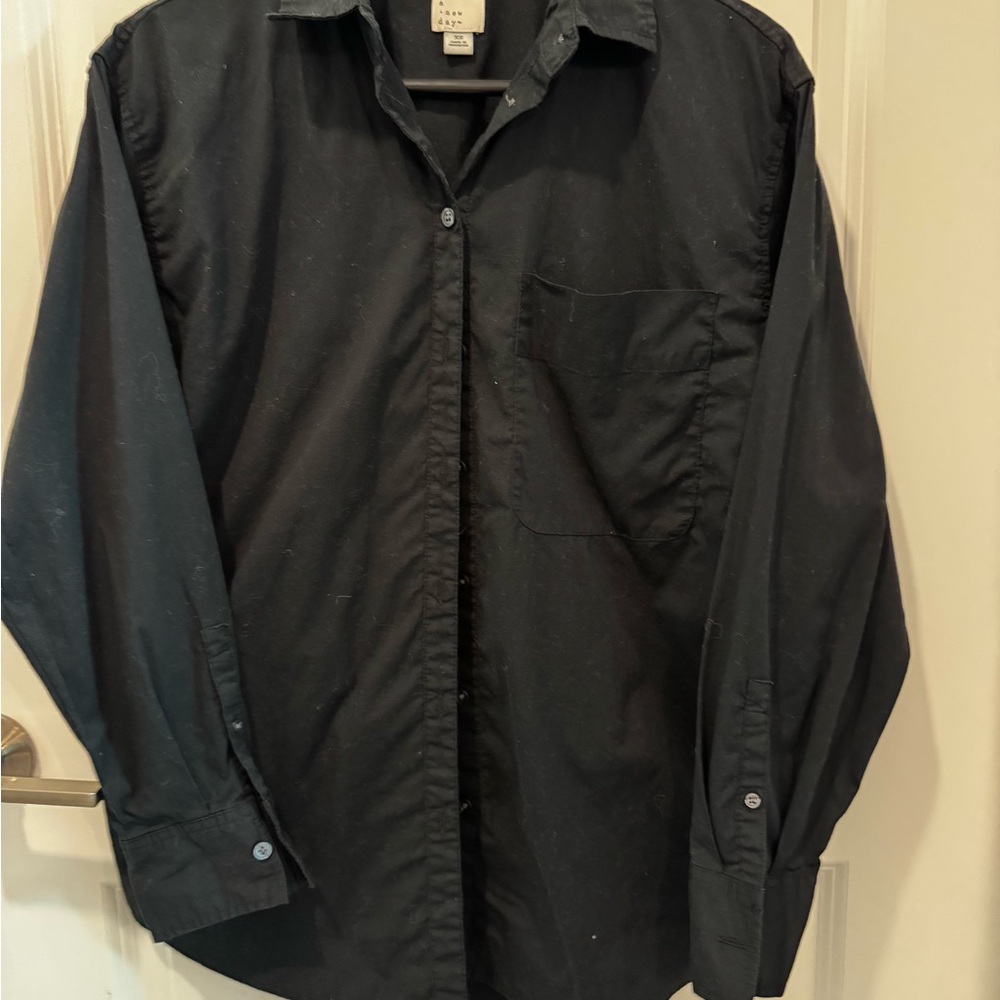 A New Day Black Collared Shirt